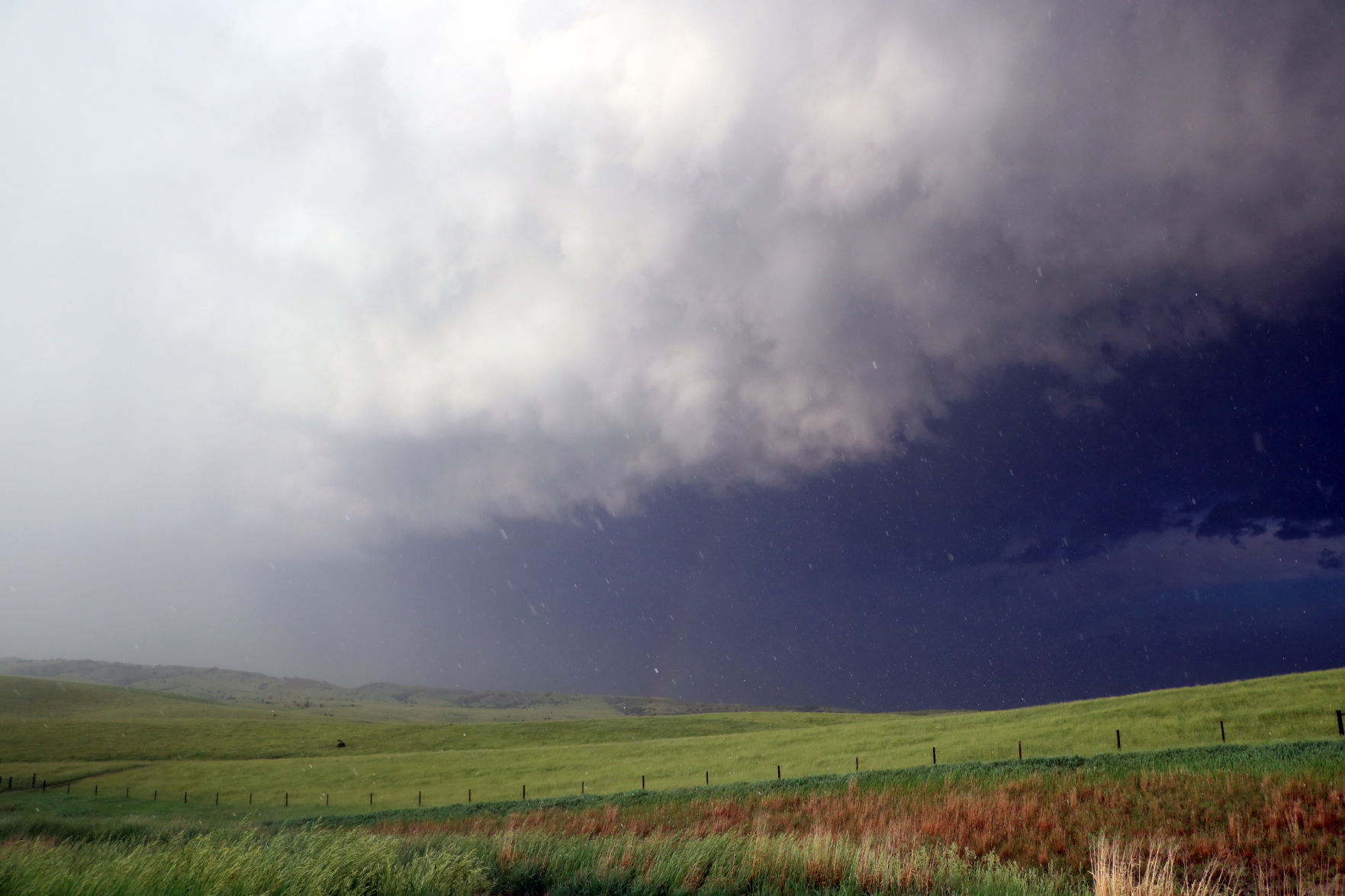 Rainbow and Hail